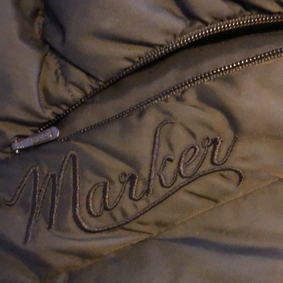 Brown Marker puffer vest - Picture 2 of 4